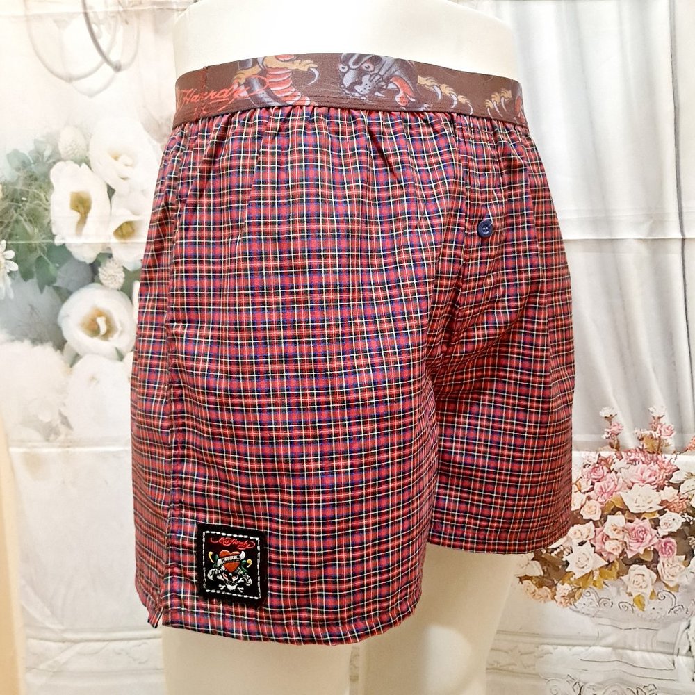 ORIGINAL VINTAGE ED HARDY BRAND BOXER SHORT M